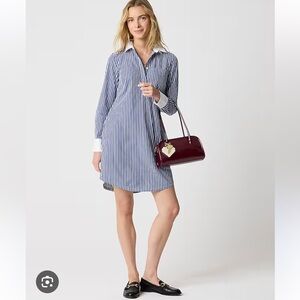 J. Crew Factory Striped Shirt Dress